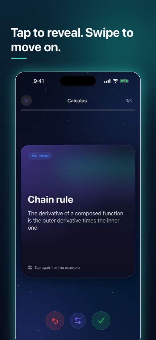 Studying a card